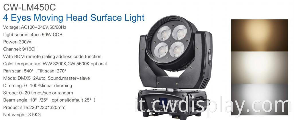 4 Eyes Moving Head Surface Light